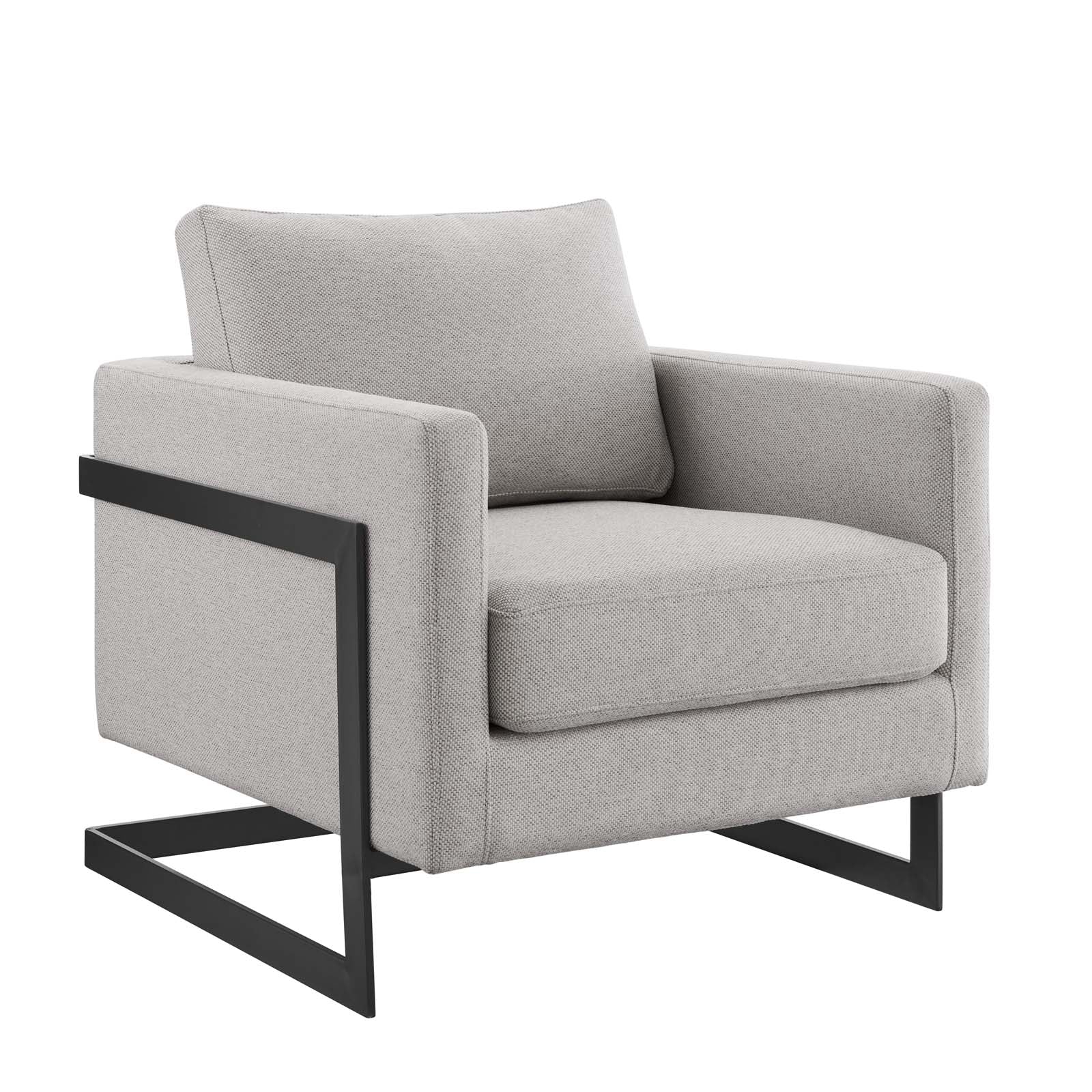 Everett Upholstered Fabric Accent Chair