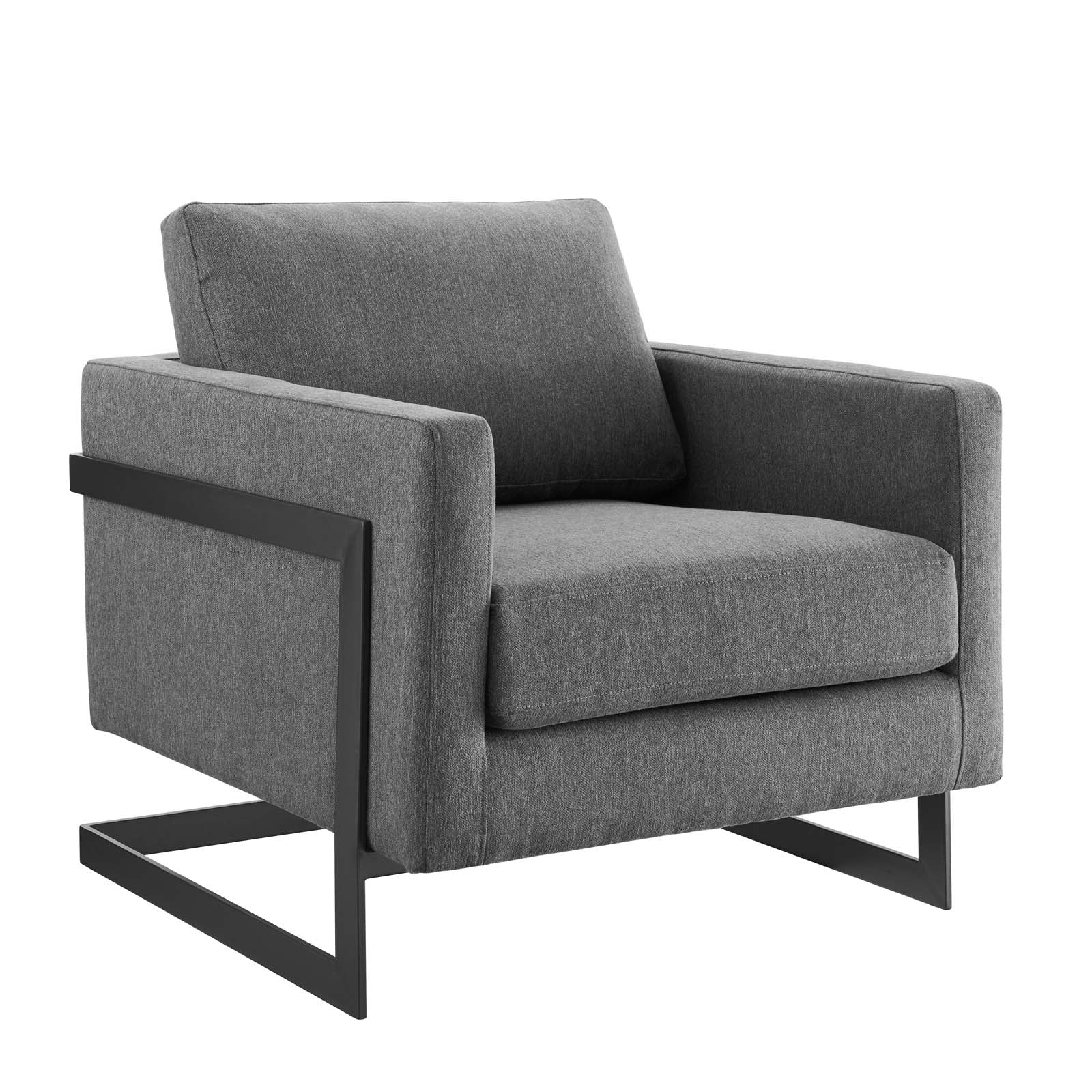 Everett Upholstered Fabric Accent Chair