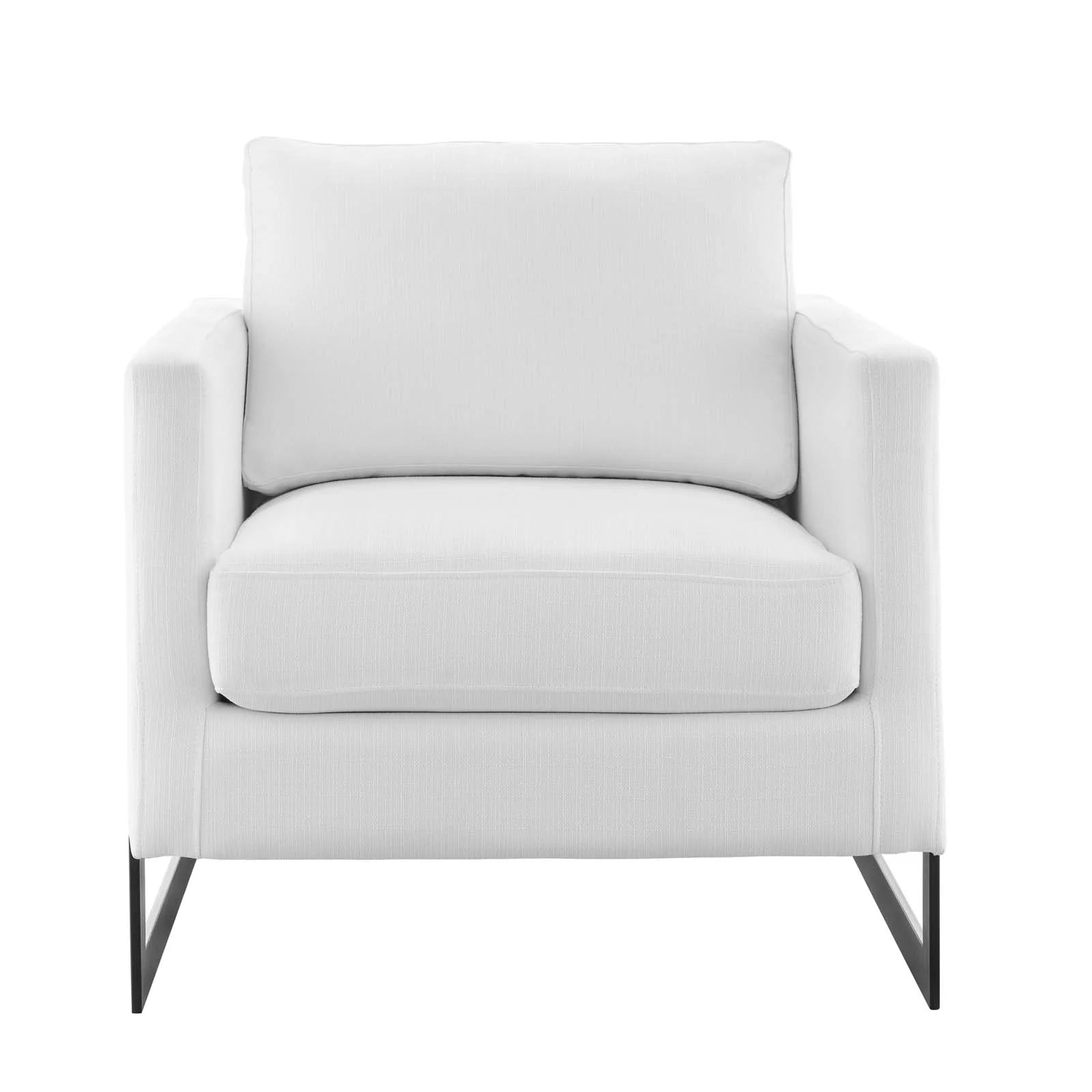 Everett Upholstered Fabric Accent Chair