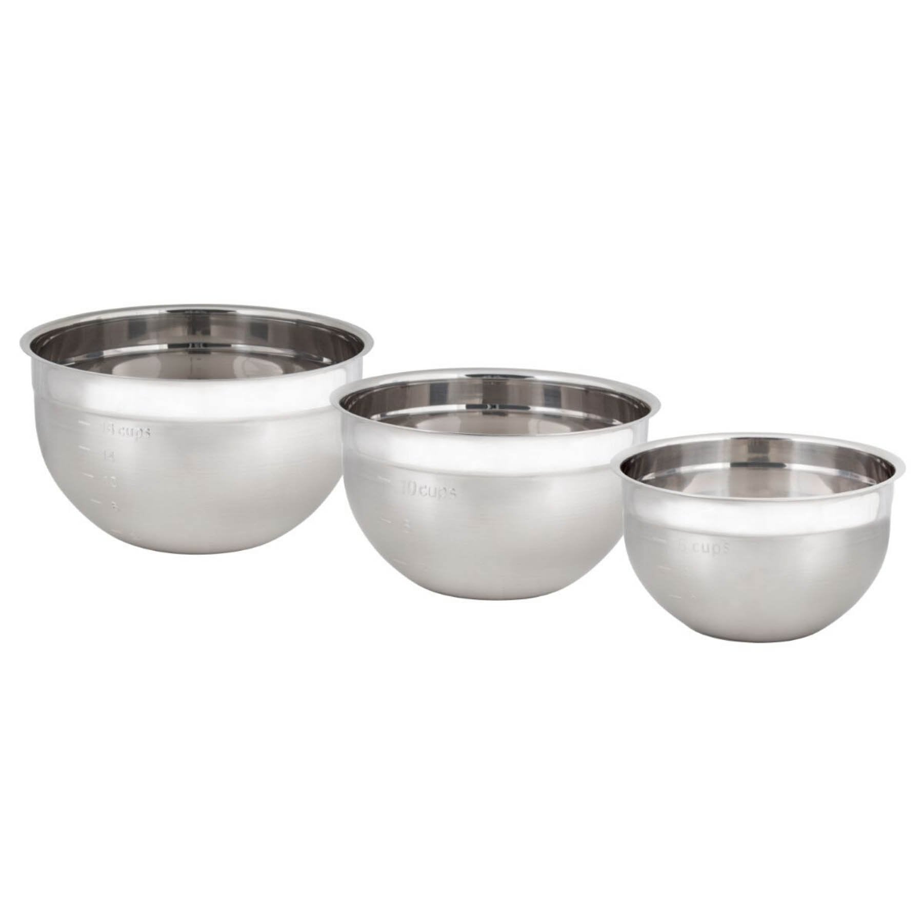Cuisipro Stainless Steel Mixing Bowl - Set of 3