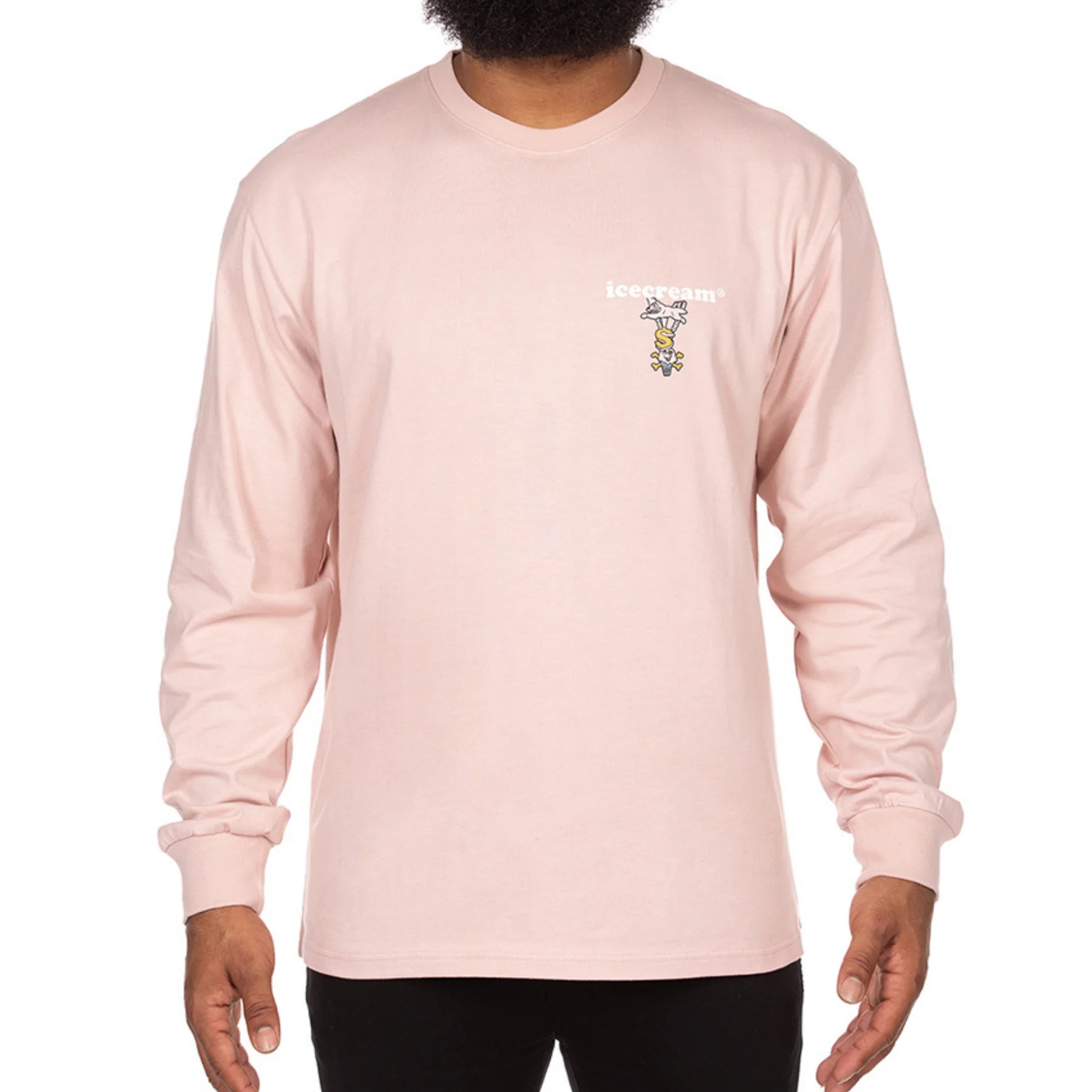 No Flakes LS Knit - Rose Smoke