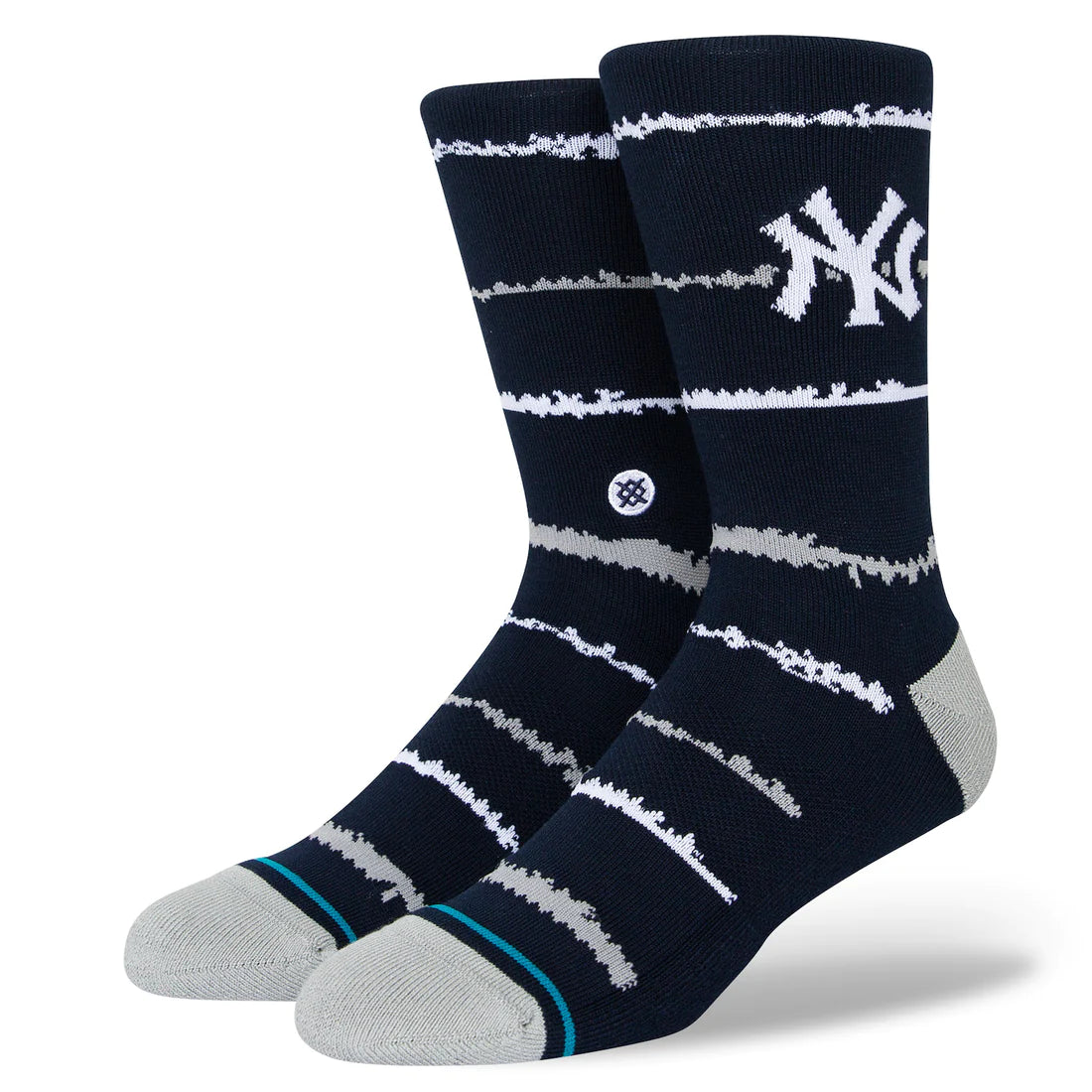 Chalk NYY Socks