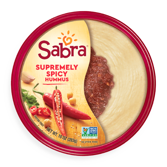 Sabra Hummus Supremly Spicy 10oz.