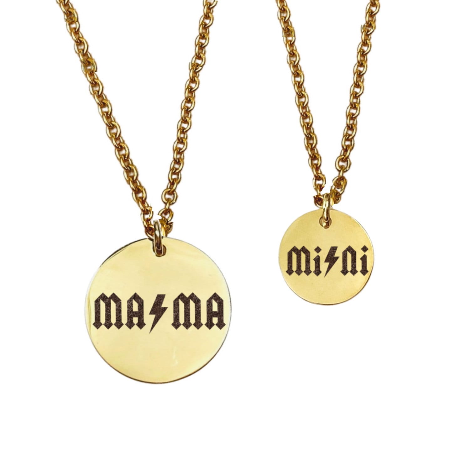 ROCKER MAMA AND MINI MOMMY + ME NECKLACE SET