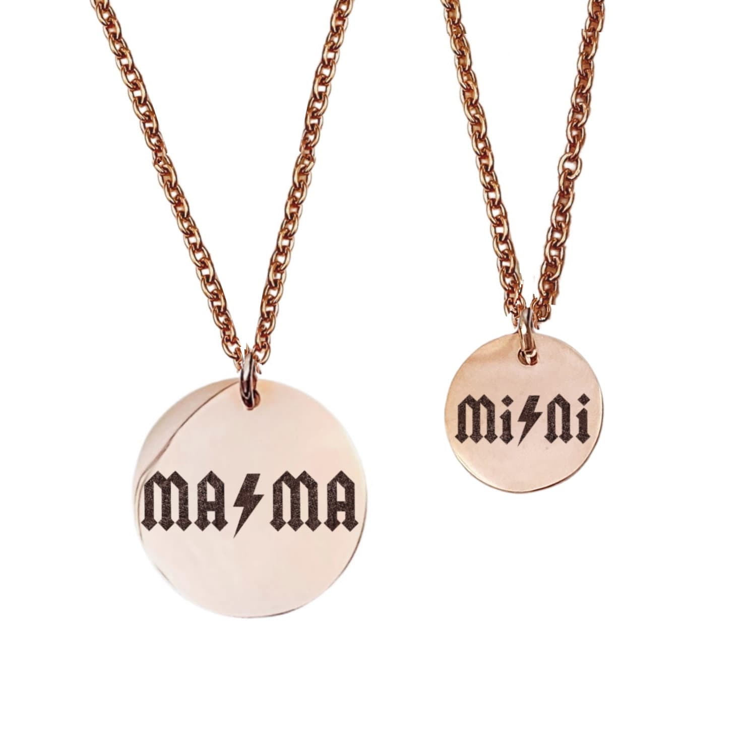 ROCKER MAMA AND MINI MOMMY + ME NECKLACE SET