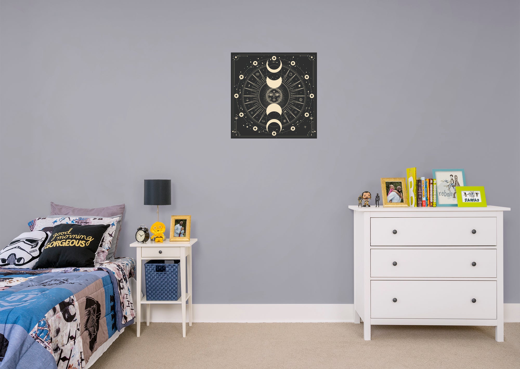 Moon Phases:  Women In Business Grl Pwr Mural        -   Removable Wall   Adhesive Decal