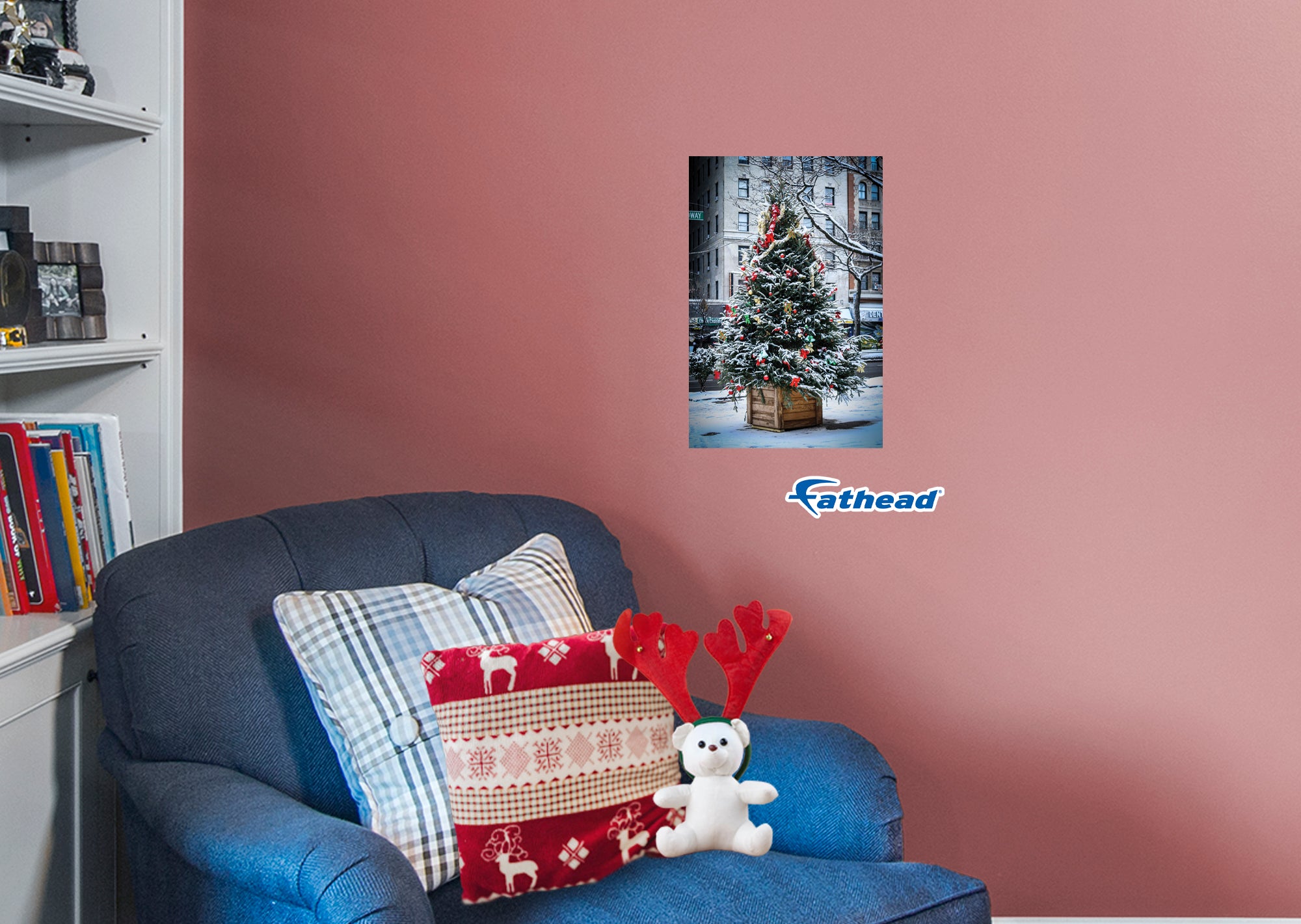 Christmas:  Tree in a Box Poster        -   Removable     Adhesive Decal