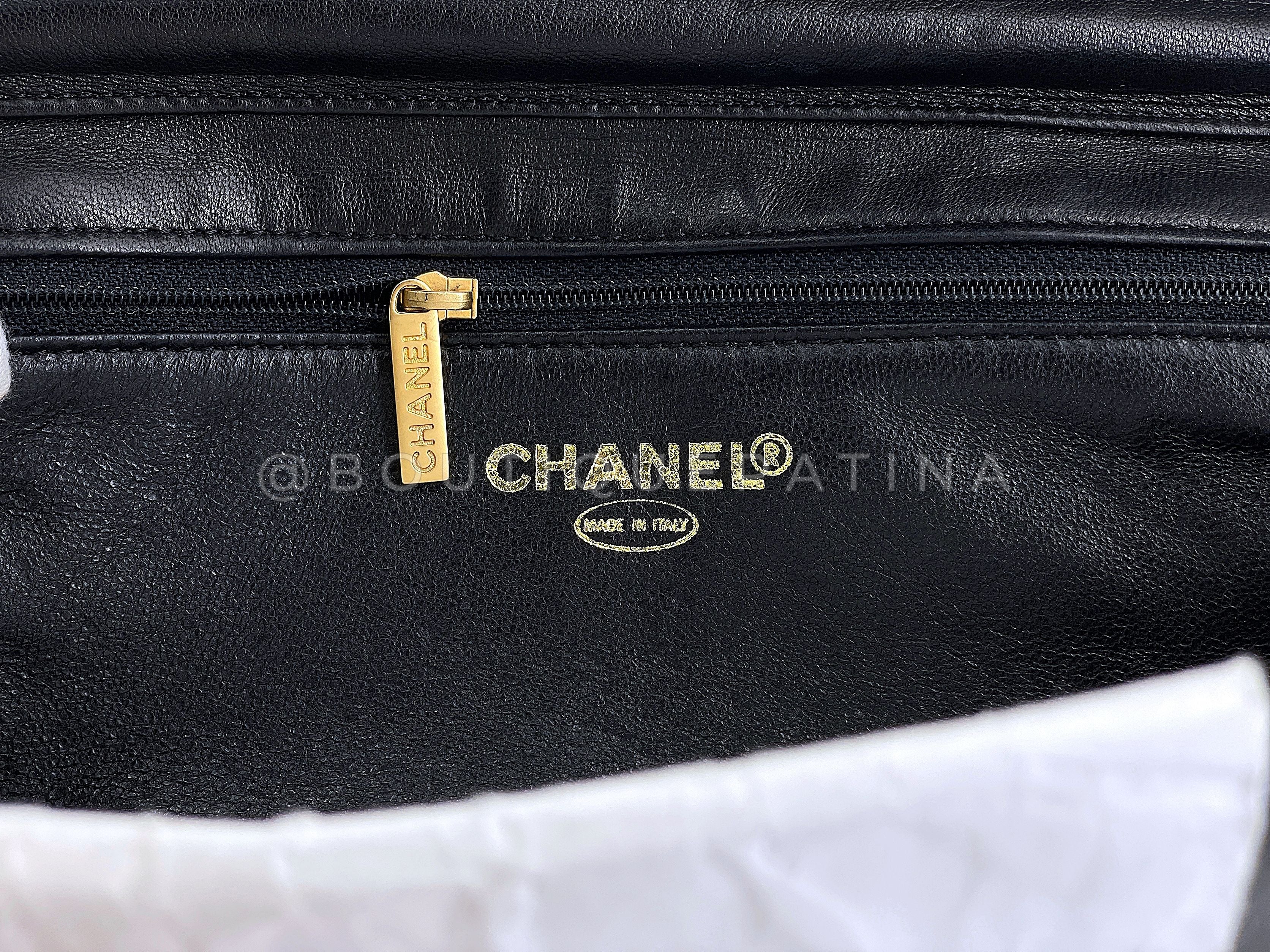 Chanel 01P Vintage Imperial Eagle Hawk Clutch on Chain Flap Bag 24k GHW