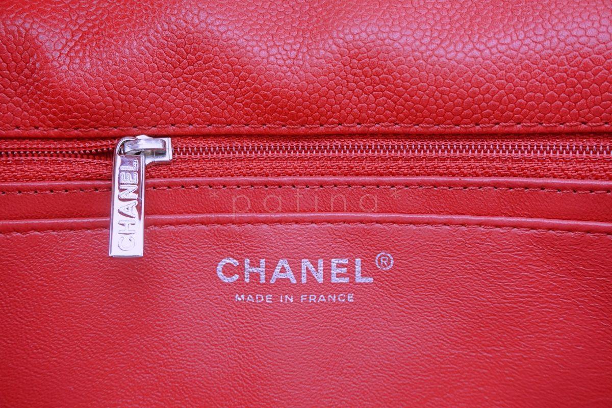 Rare Chanel Fuchsia Pink Soft Caviar Maxi Classic Flap Bag SHW
