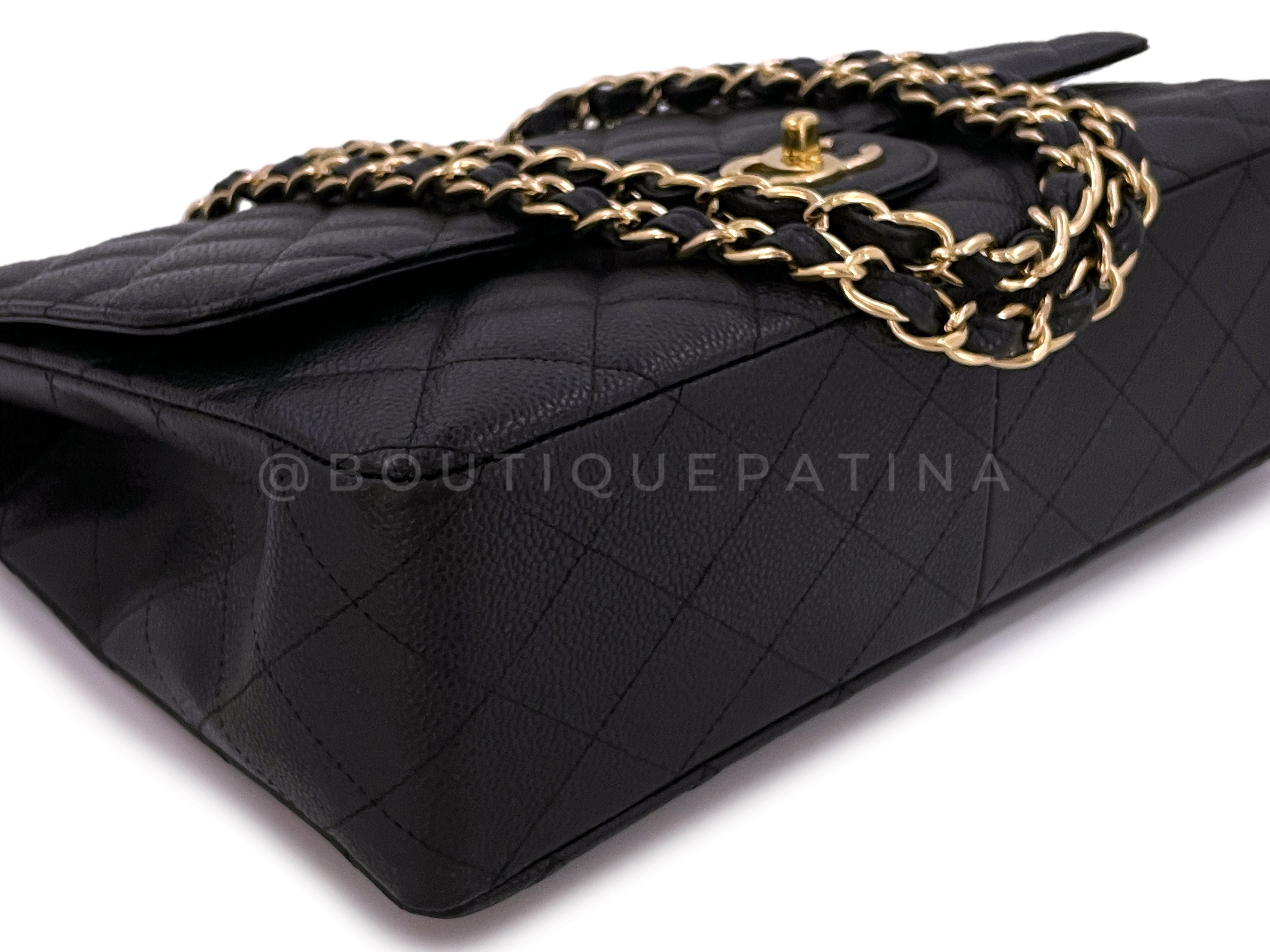 Chanel Black Jumbo Classic Flap Bag Caviar Single GHW