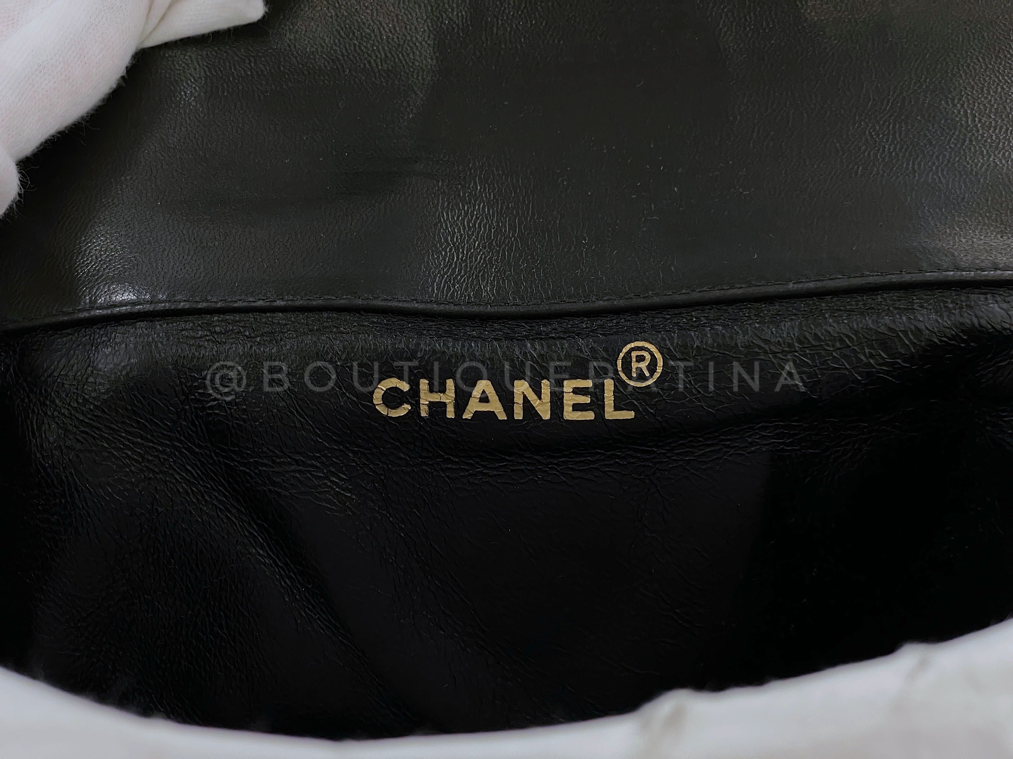 Pristine Chanel 1995 Vintage Black Duma Backpack Bag 24k GHW Lambskin