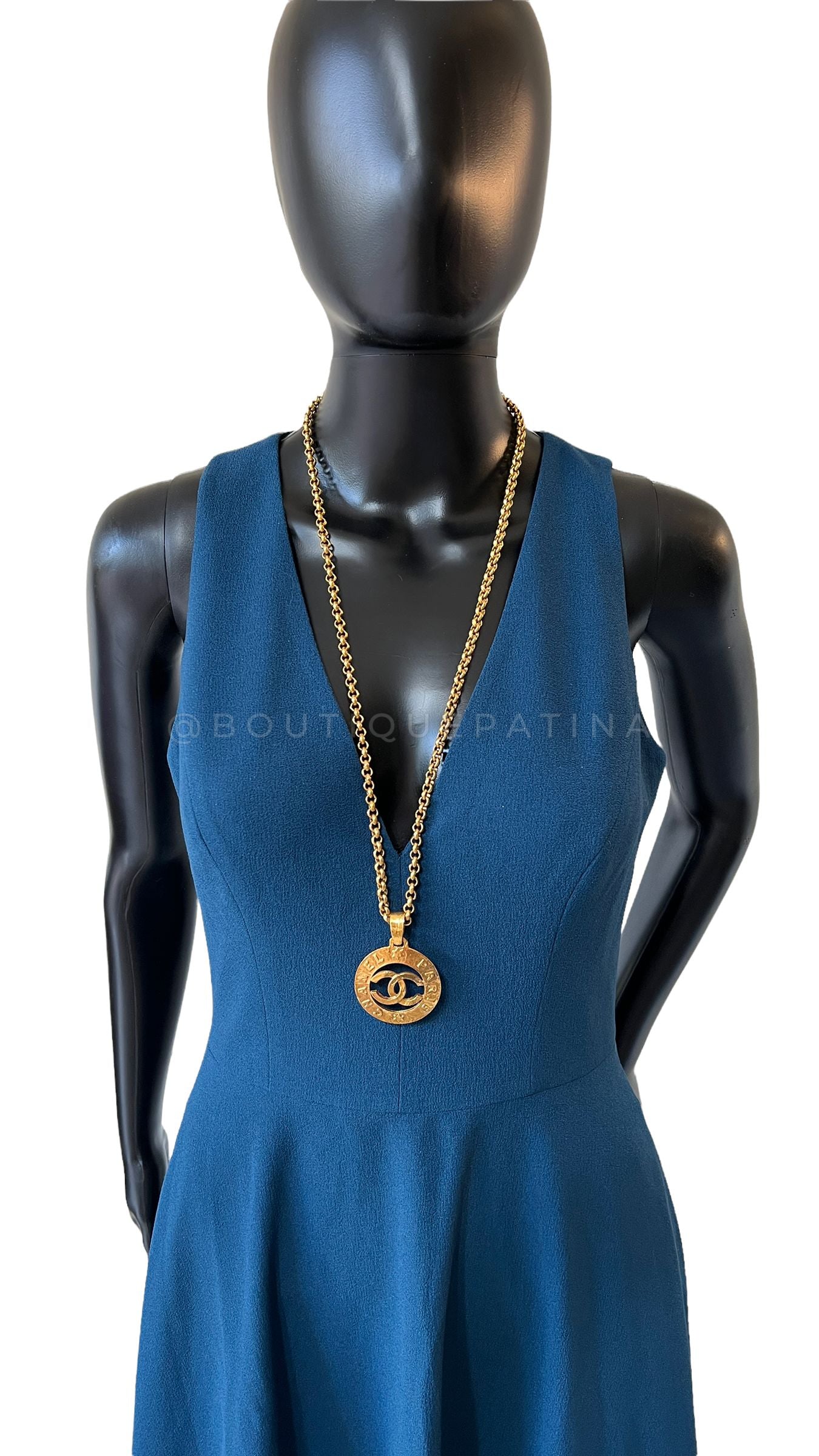 Chanel Vintage CC Medallion Long Necklace Collection 28