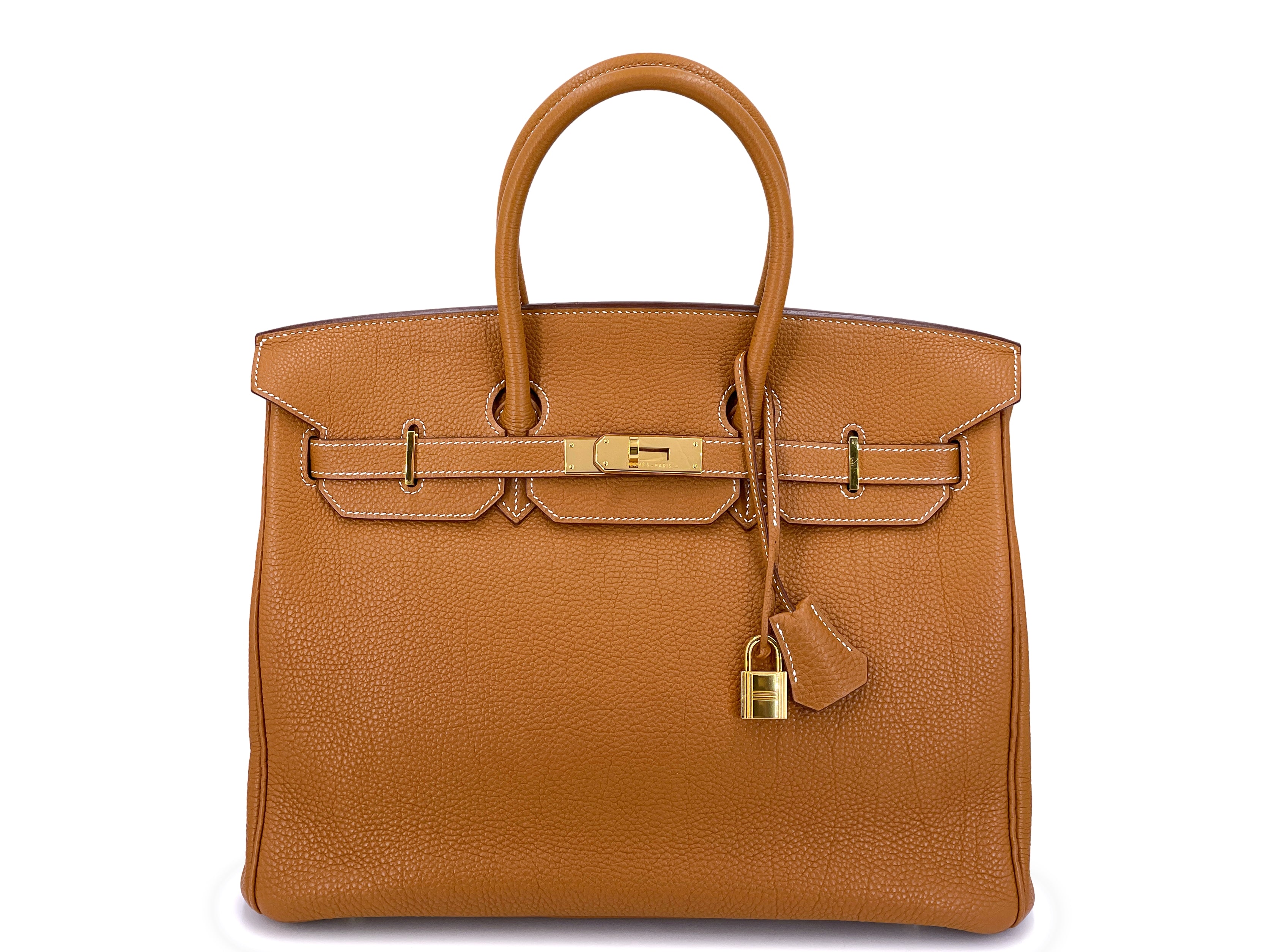 Hermes Gold Togo 35cm Birkin Tote Bag GHW