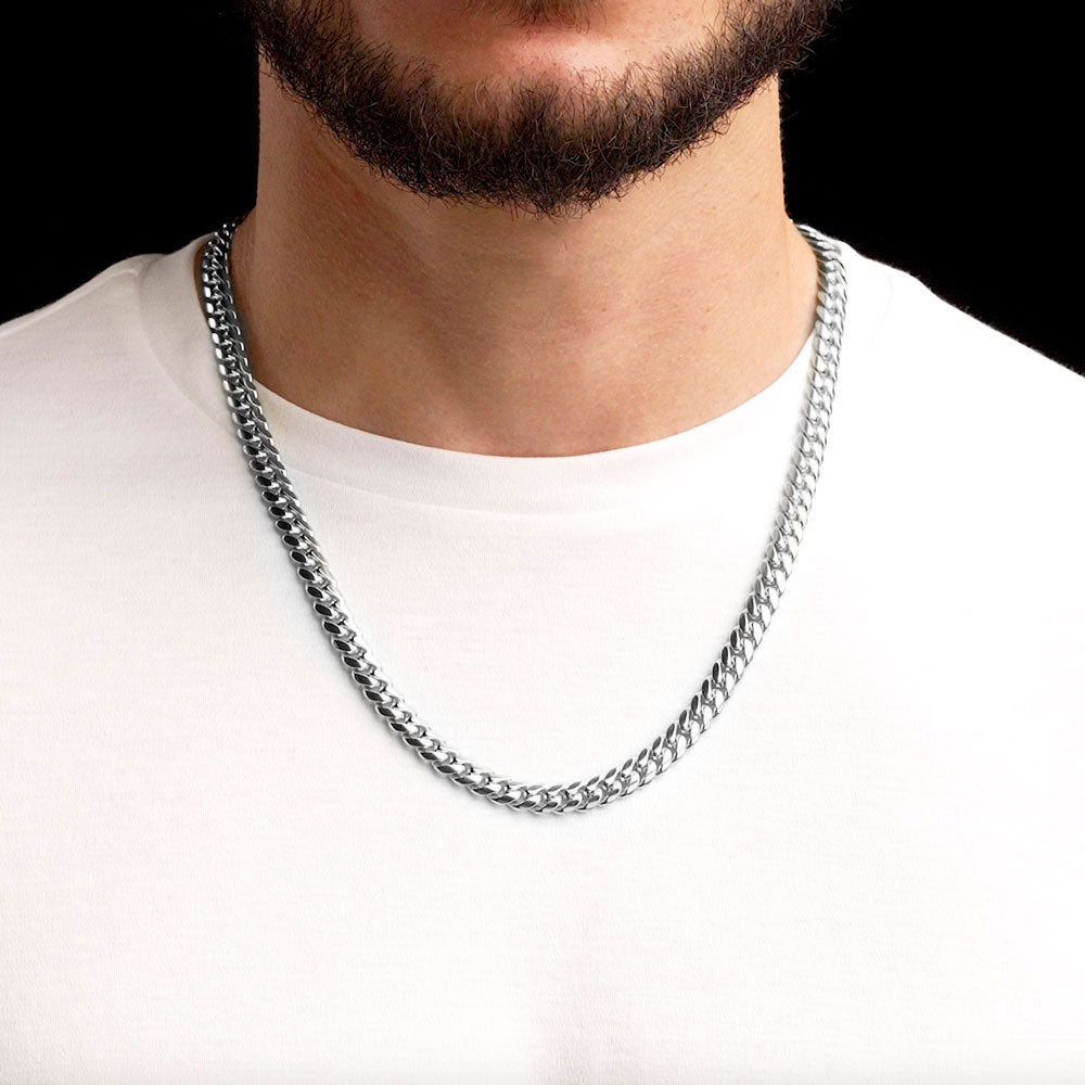Silver Cuban Link Chain .925 Sterling Silver