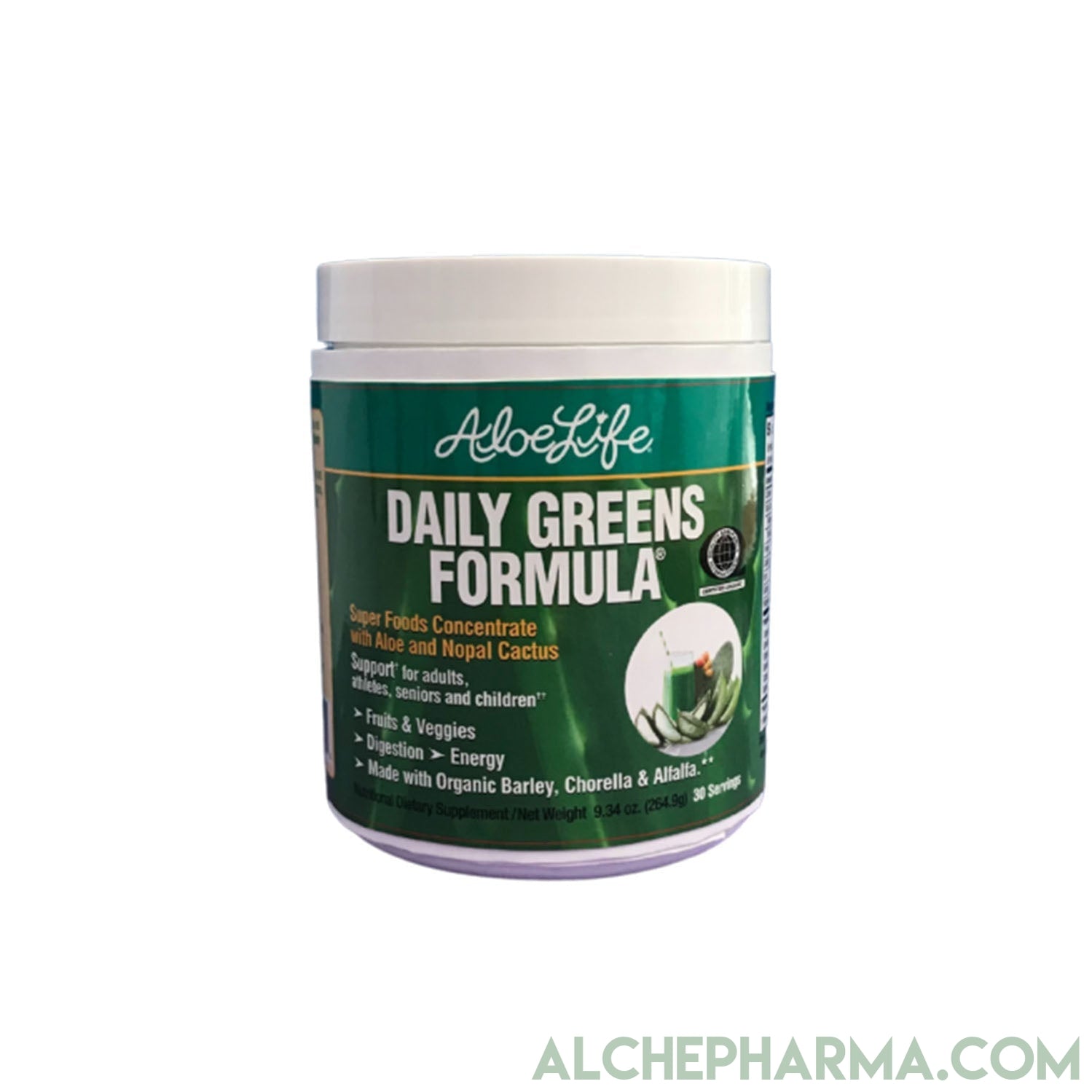 Aloe Life Daily Greens Powder 9.34oz