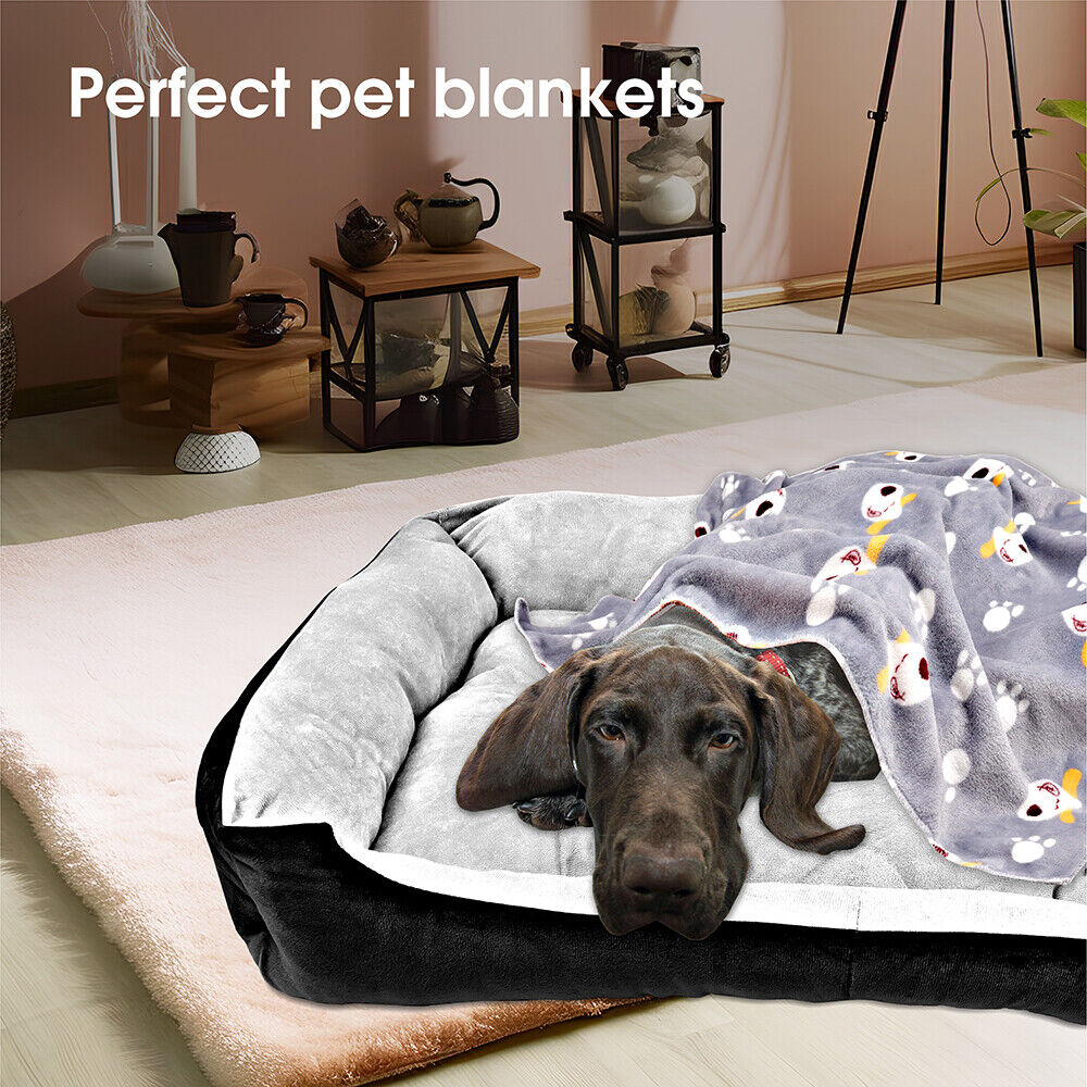 Dog Bed Pet Cat Calming Floor Mat Sleeping Cave Washable Extra Large