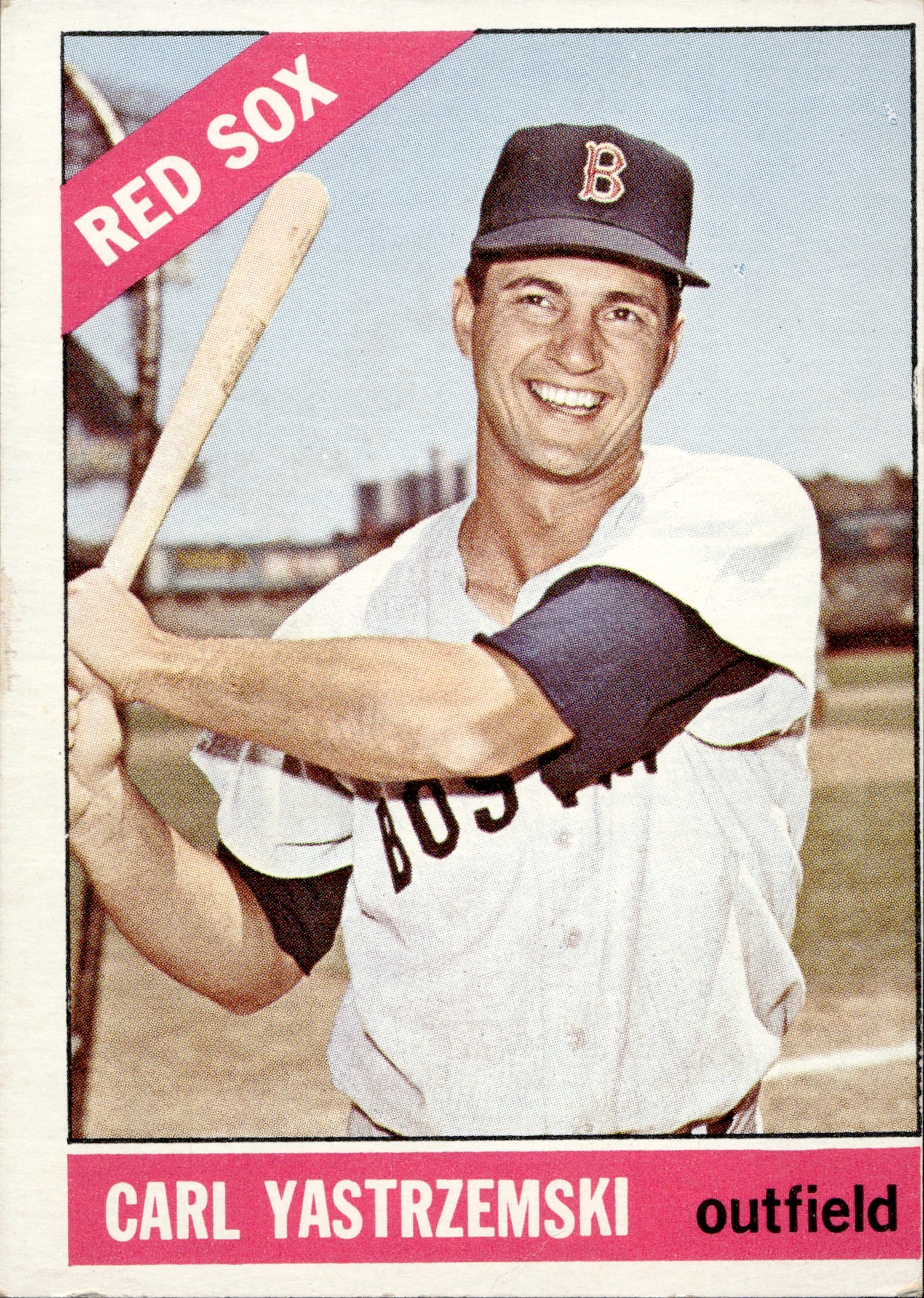 1966 Carl Yastrzemski Topps #70 Boston Red Sox BV $120 3