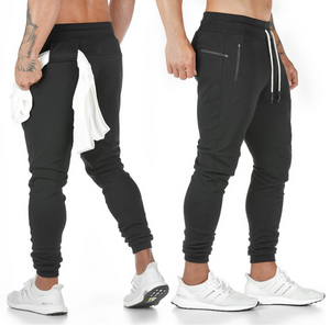 Men's 2-in-1 Quick Dry Fit Running Jogging Pants Men Bodybuilding Training Sport Pants Fitness Trousers Sportswear