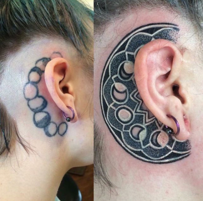 Cover up workabstract brush circle  Done with  electrumstencilproducts cheyennetattooequipment southstatemfg   Instagram