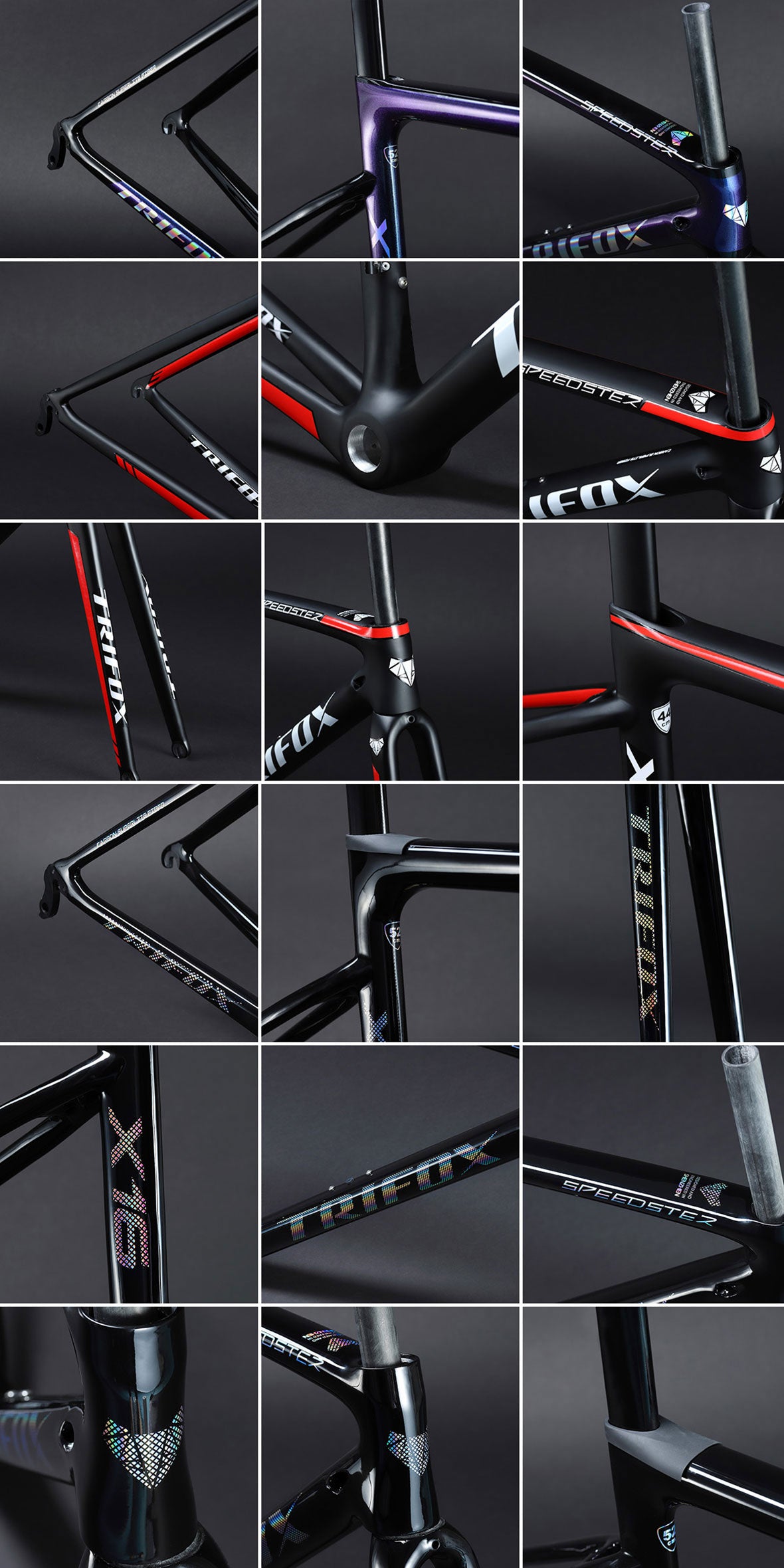 700C Lightweight Carbon Road Frameset X16 V Brake Details