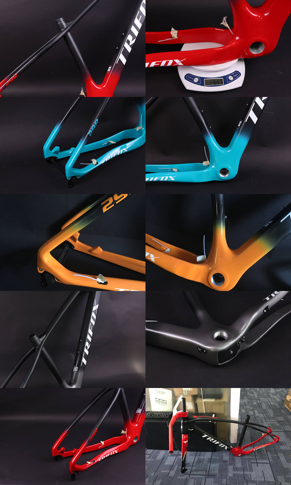 Trifox MFM200 Carbon Fiber Hardtail MTB Frame New Colors Detail