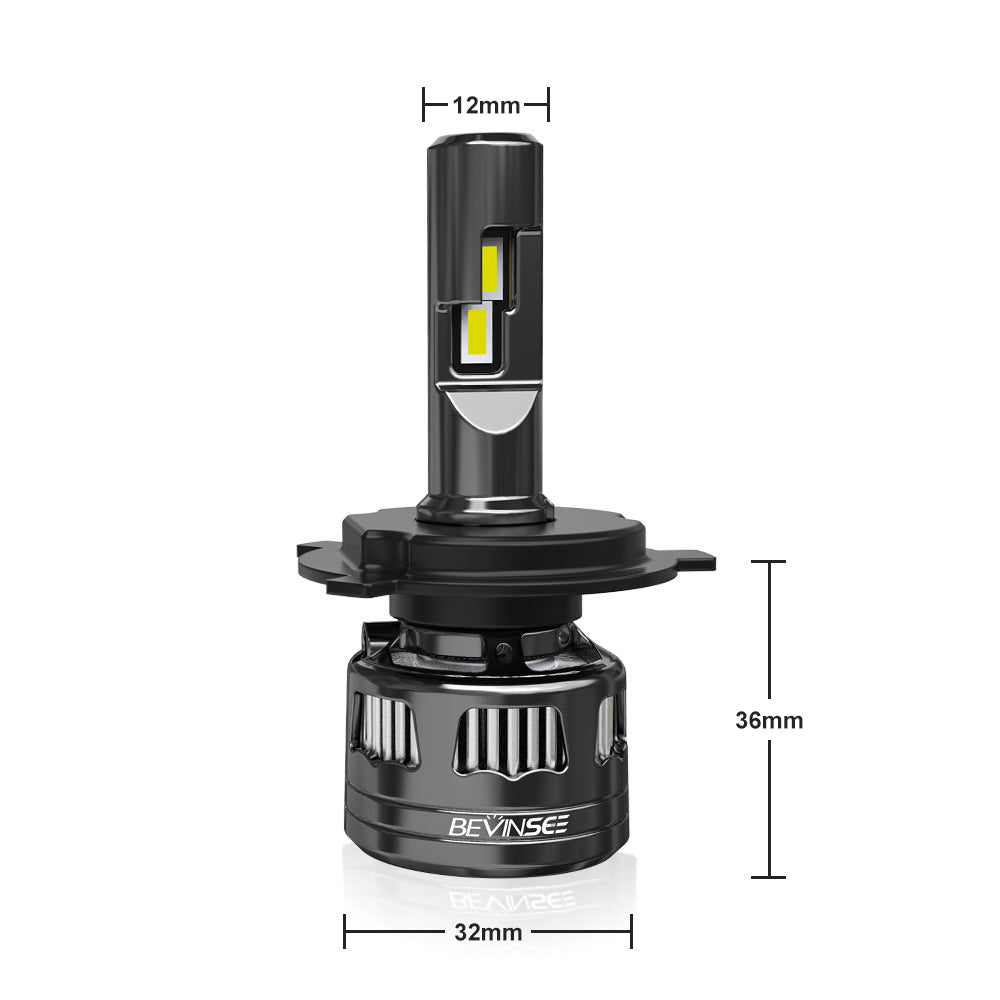 bevinsee v45 H7 led headlight size