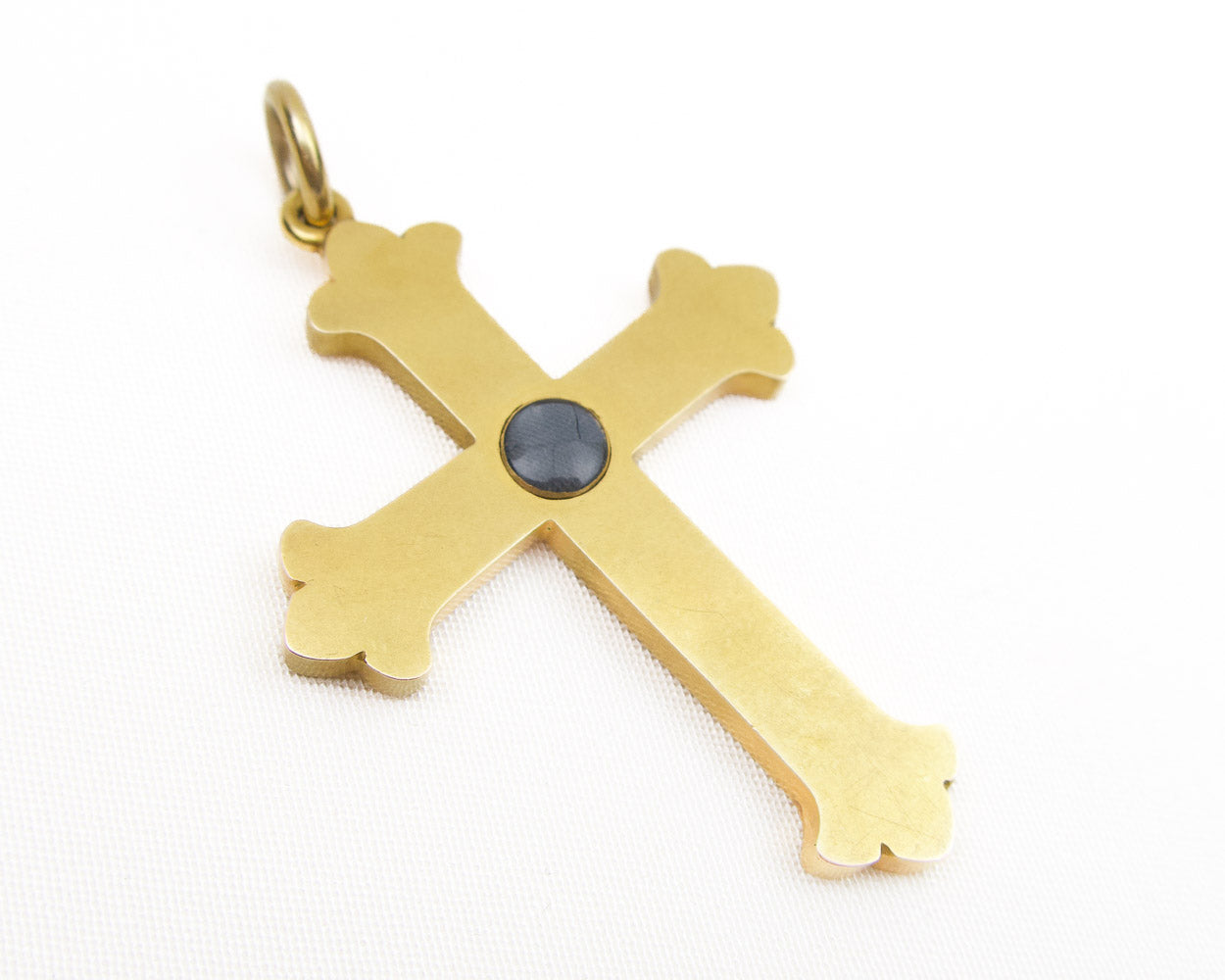 Victorian 15KT Engraved Cross