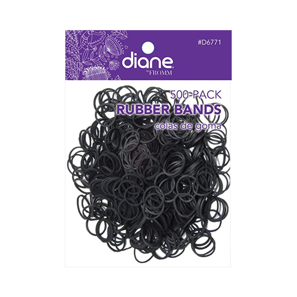 Diane Rubber Bands Black 250 Pack #D6770