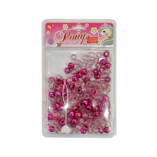 Beauty Town Large Round Beads Galactic Pink #07591
