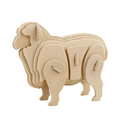 Wooden Farm Animals 3D  Puzzle - 8 Pack