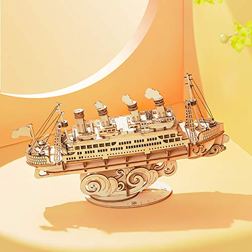 Wooden Cruise Ship DIY Model Puzzle