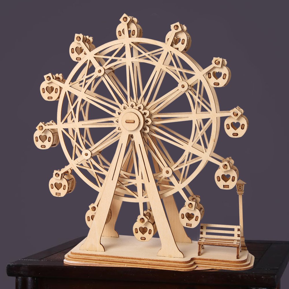 Wooden Ferris Wheel DIY Model Puzzle