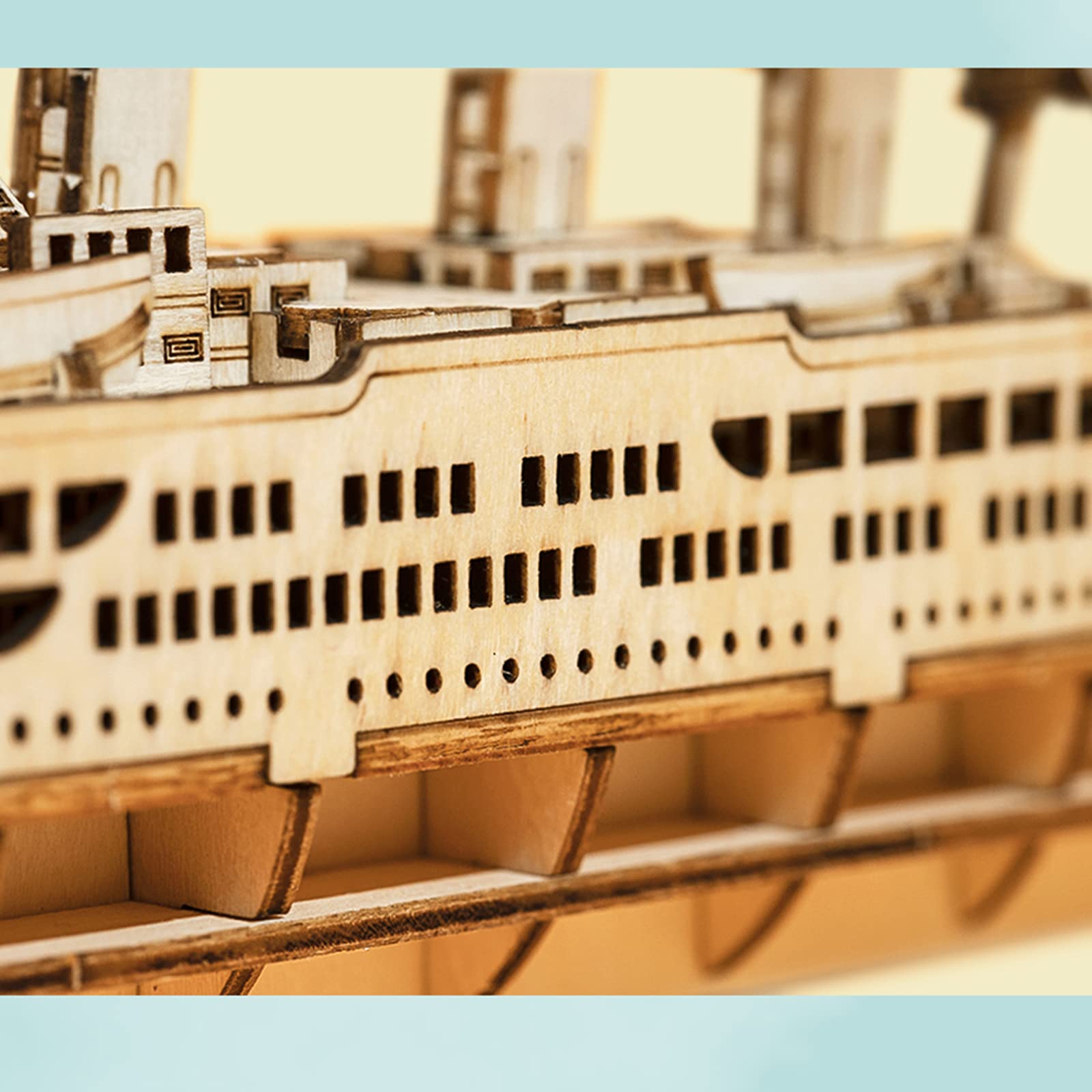 Wooden Cruise Ship DIY Model Puzzle