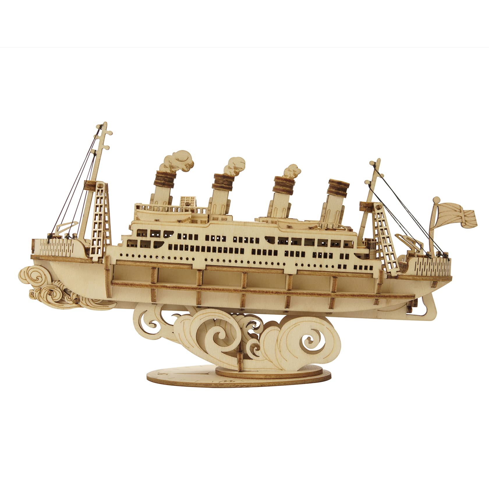 Wooden Cruise Ship DIY Model Puzzle