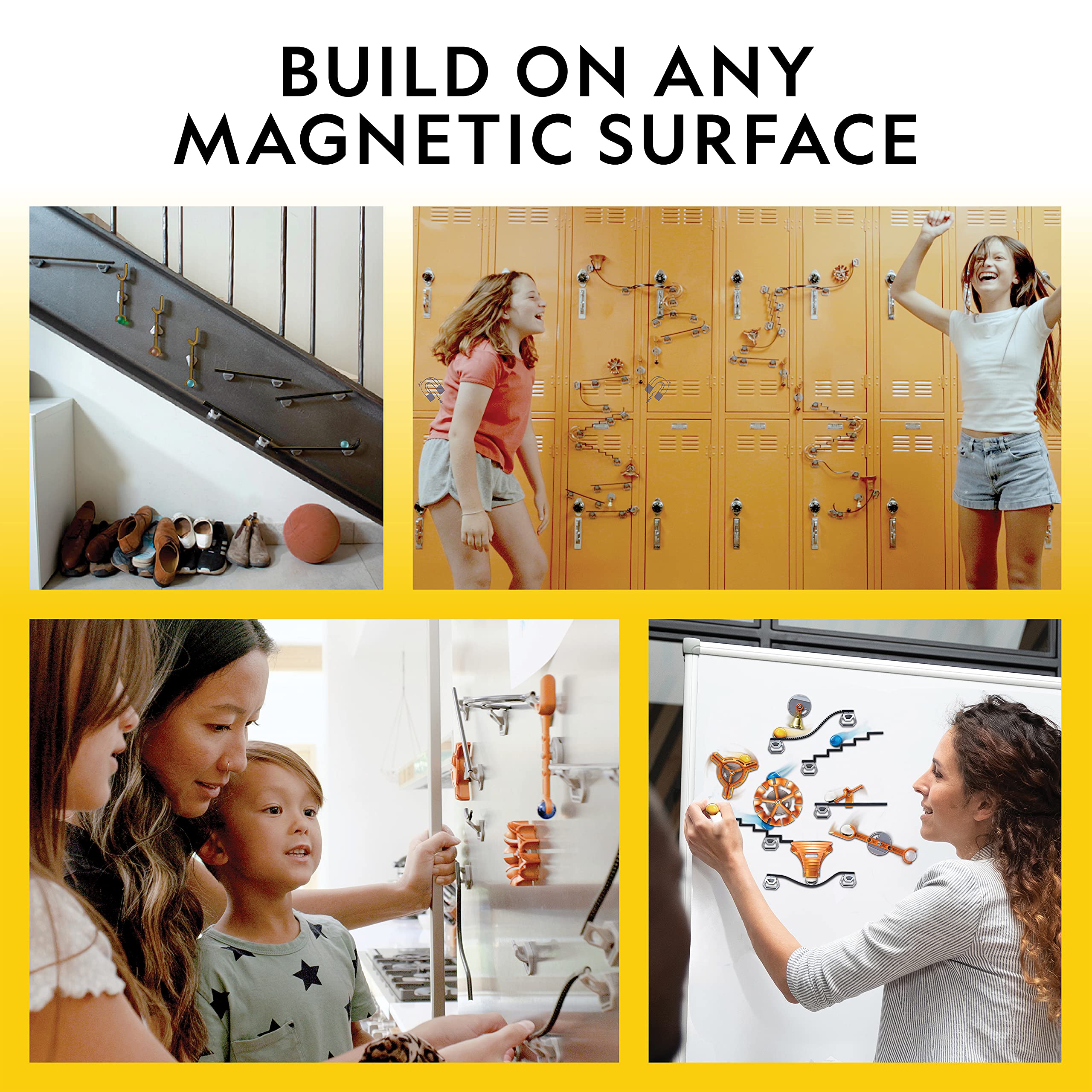 The Magnetic Marble Run - 50 Piece STEM Building Set