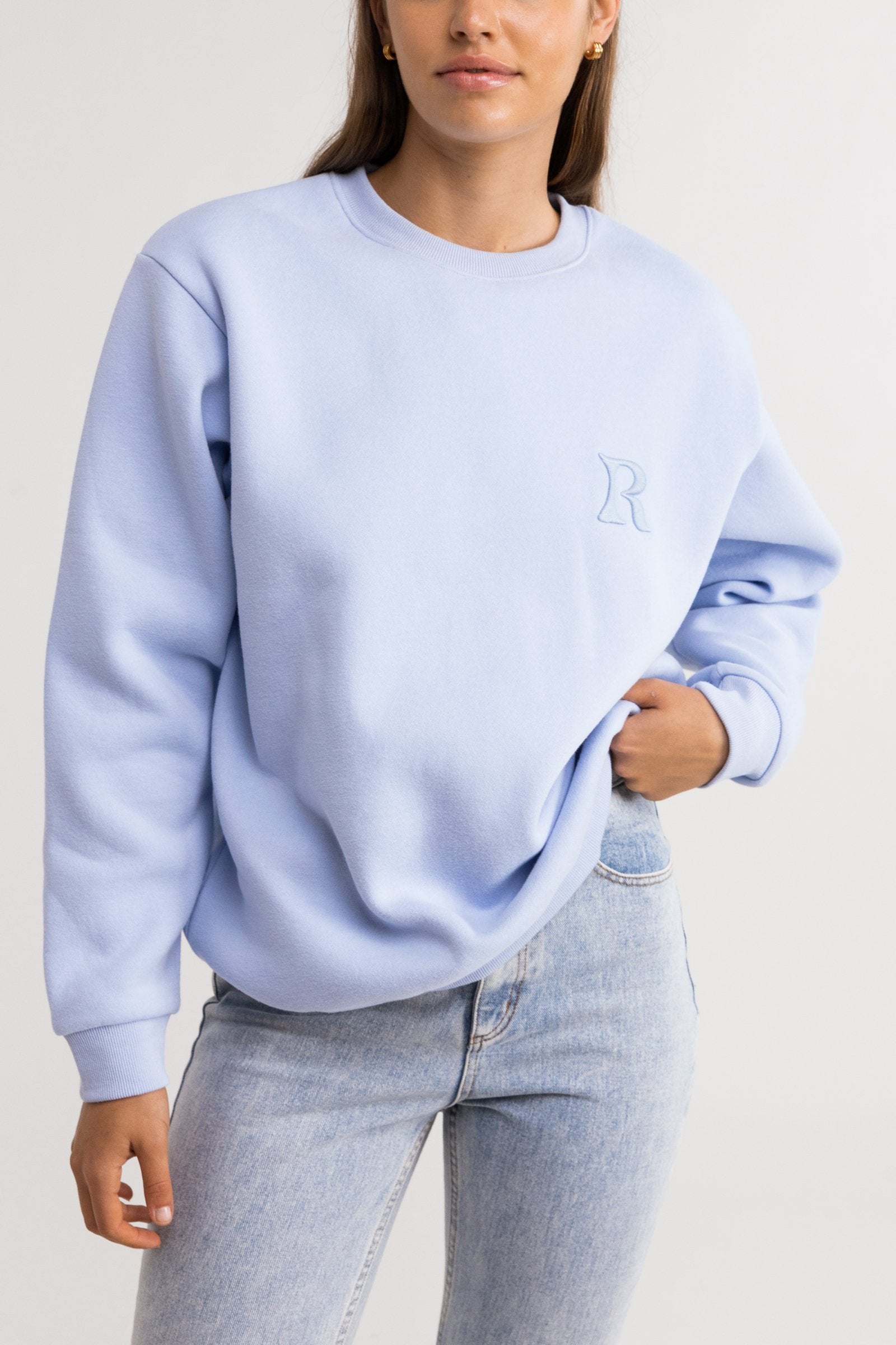 Vacation Crew Neck Fleece Arctic Blue