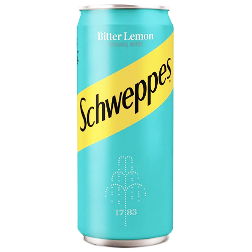 Schweppes Bitter Lemon CASE of 24 x 330ml Cans