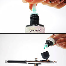 Step 2: Prep Shake well before use. Open gel polish with the key, put few drops of the gel polish into Airbrush.