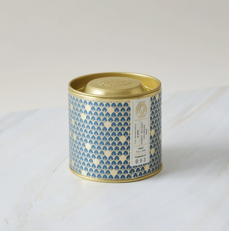 Candlefish No. 83 Gold Tin w/ Embossed Lid (Blue) 7 oz