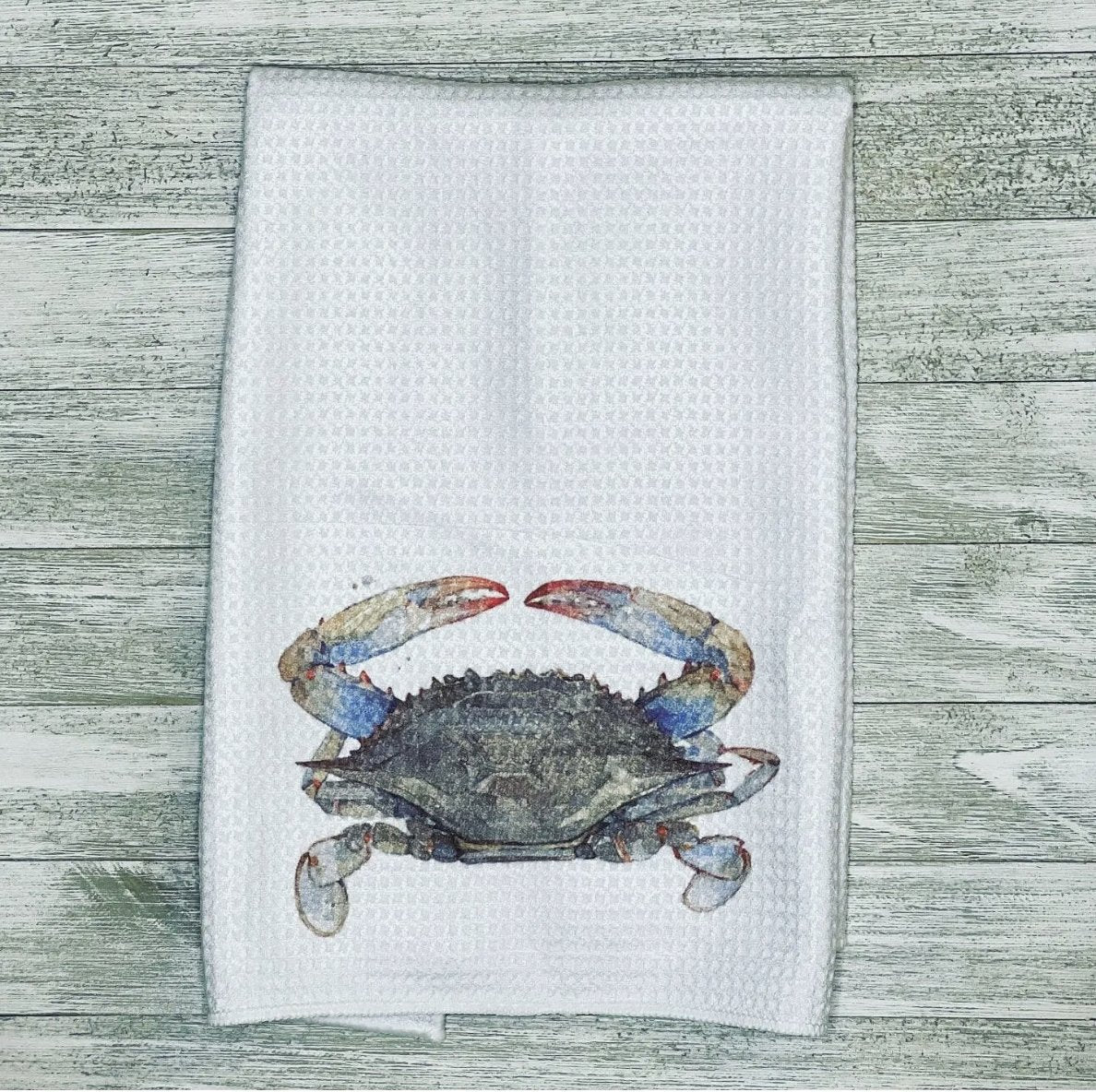 Holy City Creations Lowcountry Blue Crab Kitchen Towel
