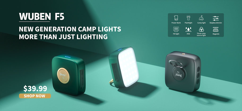 wuben F5 new generation camp lights