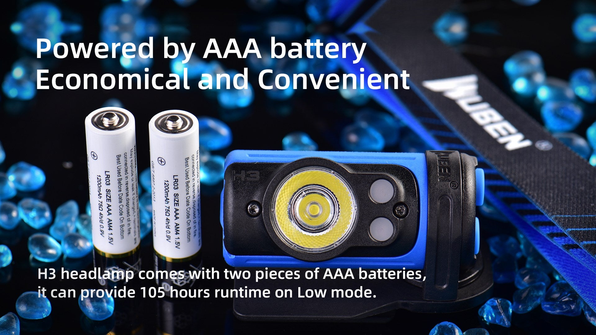 Powered by AAA battery Economical and Convenient