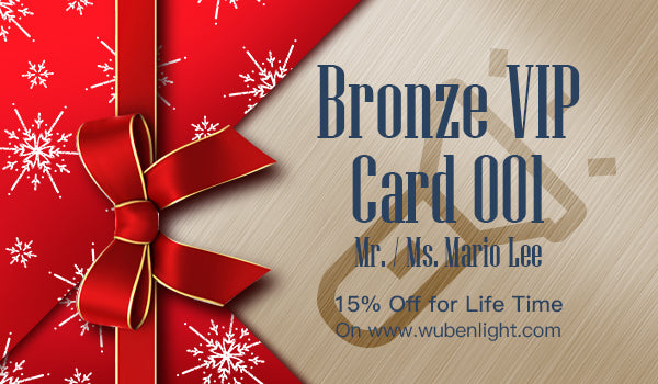 wuben bronze member card
