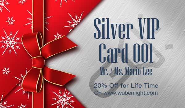 wuben silver member card