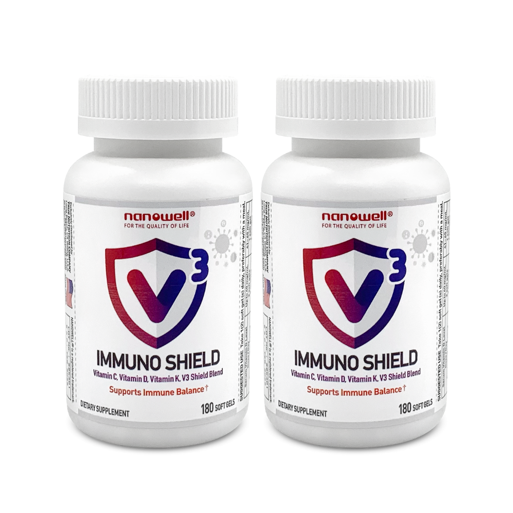 2 Bottles of V3 IMMUNO SHIELD (360 Softgels)