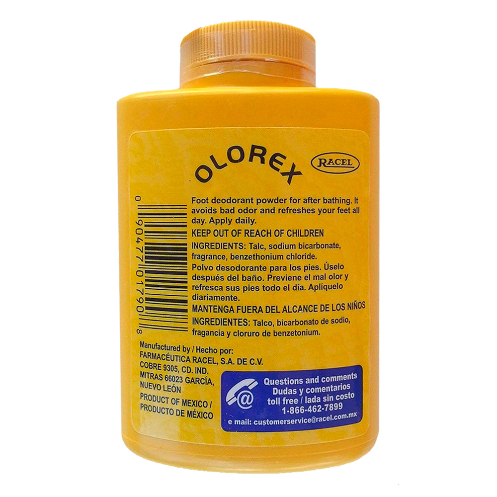 Olorex Foot Deodorant Powder 7.05 Oz / 200 G.