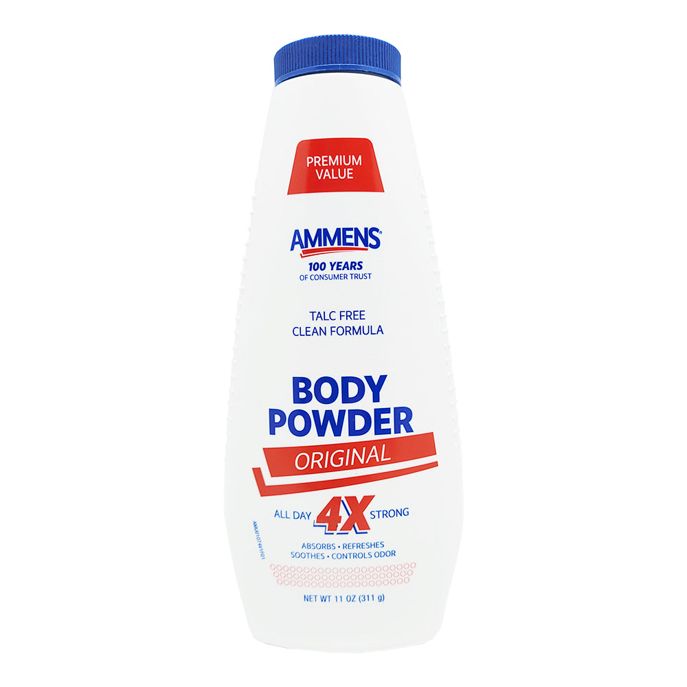 Ammens Original Premium Body Powder. Talc-free. 11 oz