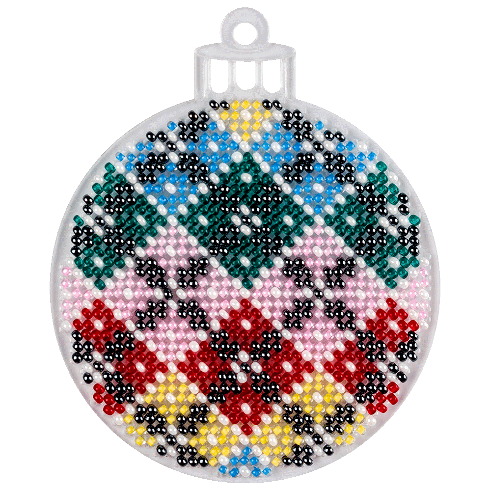 Bead embroidery kit on a plastic base FLPL-036