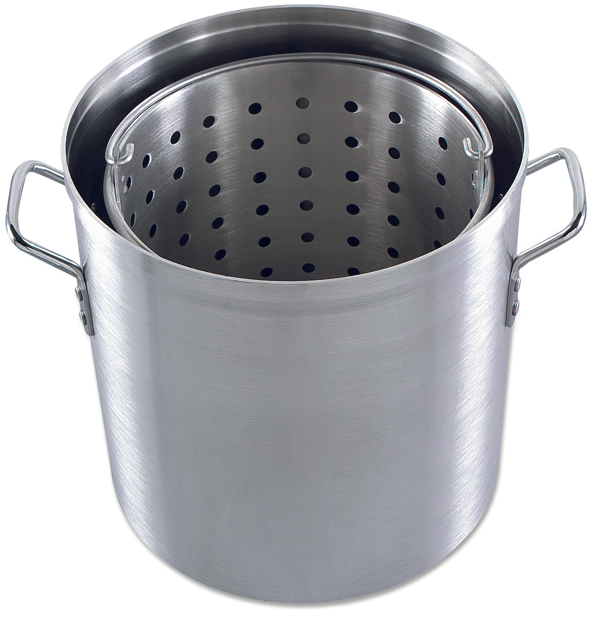 Stock Pot, Lid and Aluminum Basket