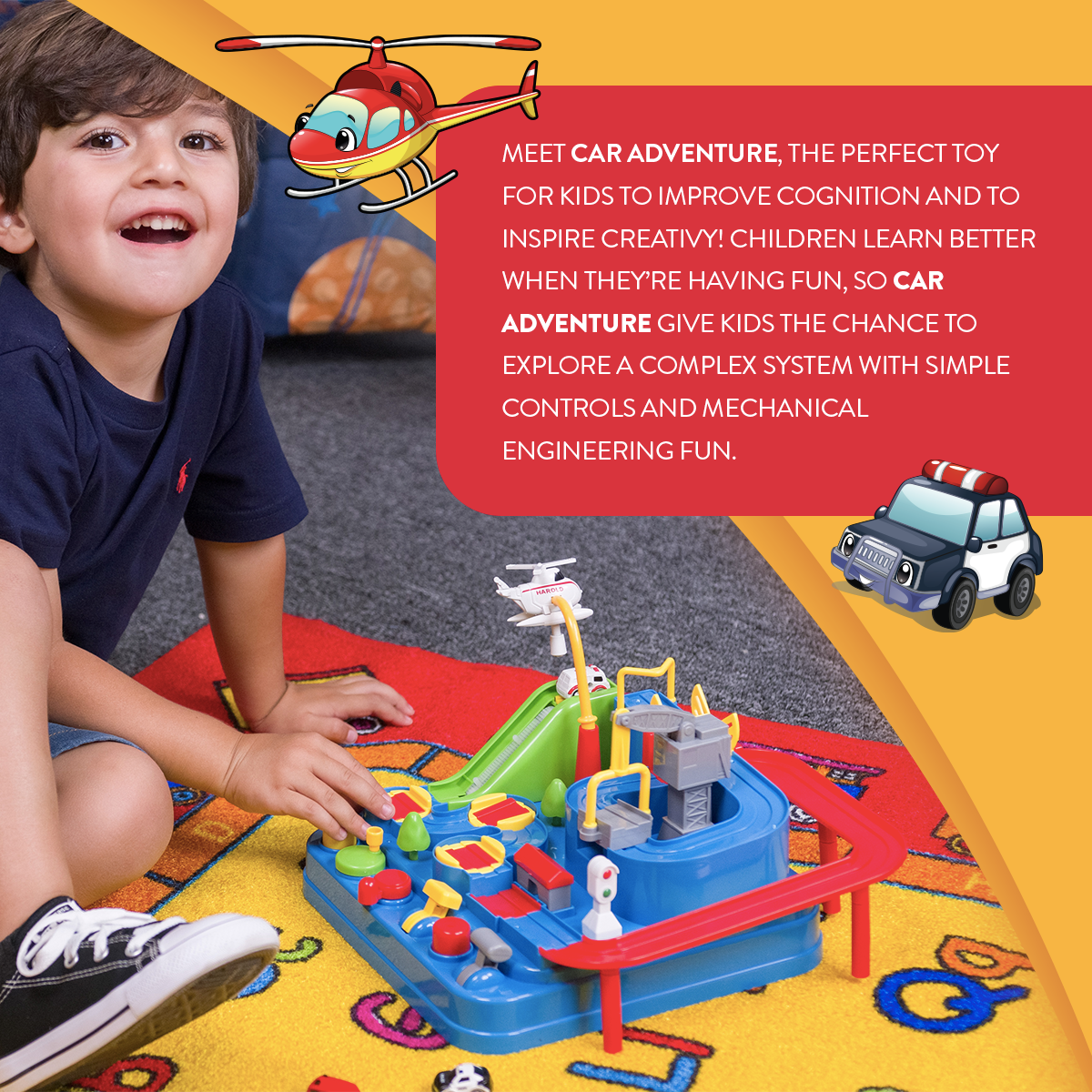 STEM Car Adventure Playset